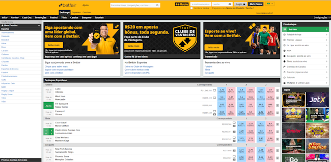 Casas de apostas bet